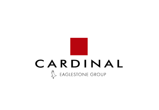 Logo de Cardinal, avec un carré rouge et le texte "CARDINAL" en dessous.